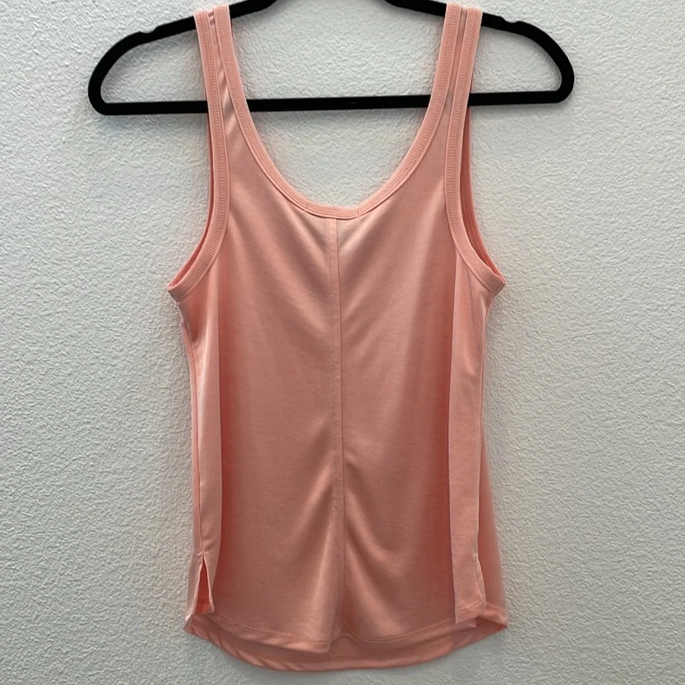 New Something Navy slinky pink top